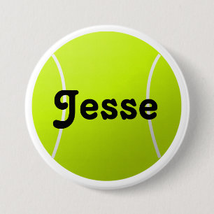 Customisable Text Tennis Ball for Players & Fans 7.5 Cm Round Badge