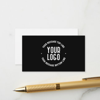 Customisable Text & Your Uploaded Logo or Image Enclosure Card
