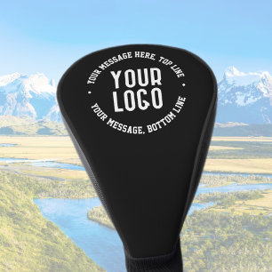 Customisable Text & Your Uploaded Logo or Image Golf Head Cover