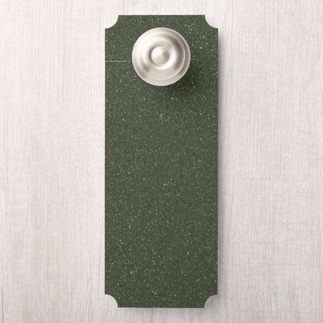 Customisable Textured Green Door Hanger (On Knob)