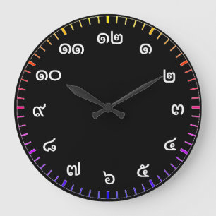 Customisable Thai Numbers Wall Clock