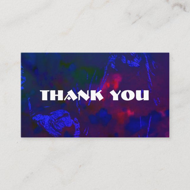 Customisable thank you card  (Front)