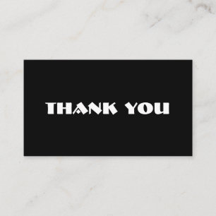Customisable thank you card
