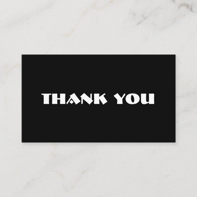 Customisable thank you card  (Front)