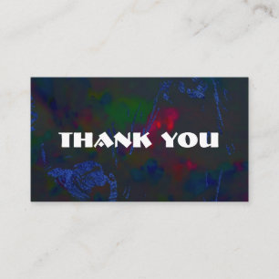 Customisable thank you card