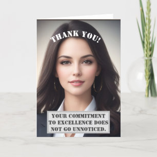 Customisable Thank You Card For Employees