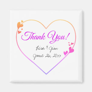 Customisable Thank you Magnets