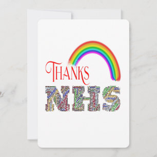Customisable Thank You NHS Workers Support Card