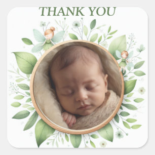 Customisable "Thank You" Stickers with Fairy Frame