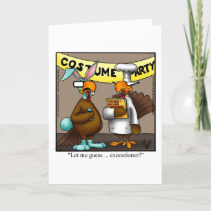 Customisable Thanksgiving Humour Greeting Card
