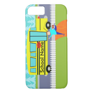 Customisable the Catching School Bus iPhone 7 Case