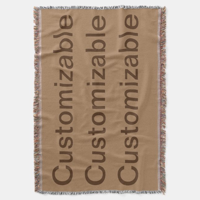 Customisable Throw Blanket (Front Vertical)