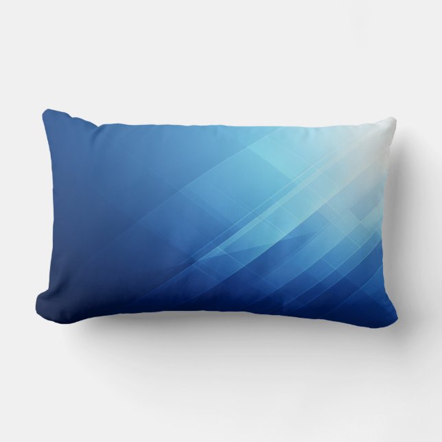Customisable Throw Pillow – Blue Accent (Front)