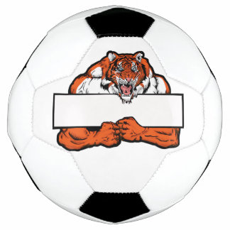 Customisable Tiger Logo Soccer Ball