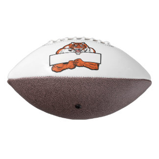 Customisable Tiger Sports Logo Football