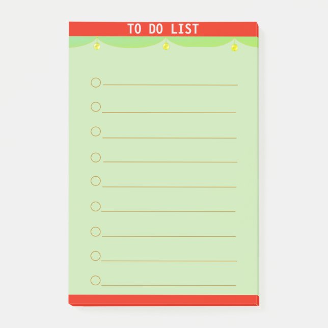 Customisable To Do List Post-it Notes (Front)