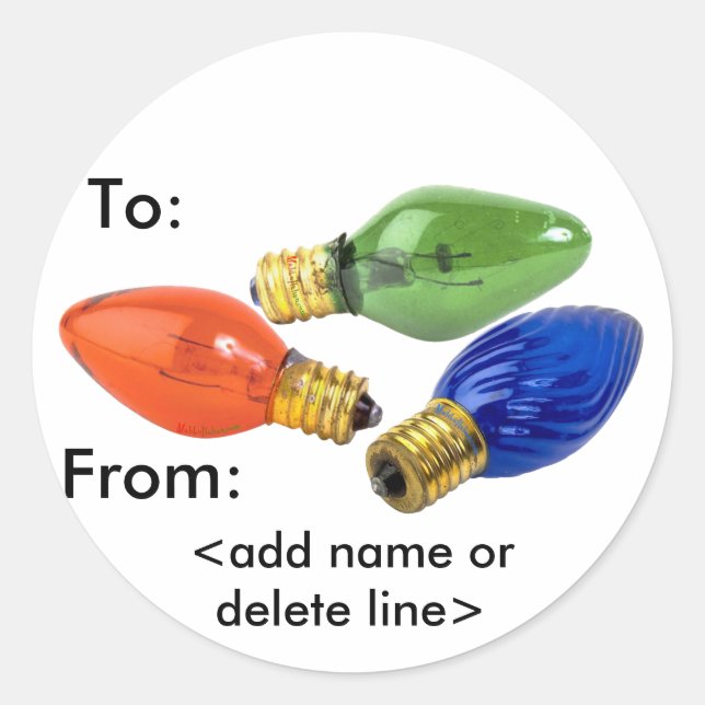 Customisable To/From Gift Tags (Front)