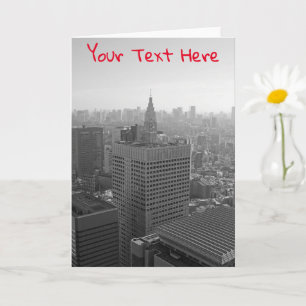 Customisable Tokyo skyline Card