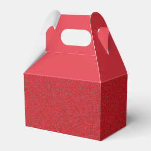 Customisable Tomato Red Noise Favour Box