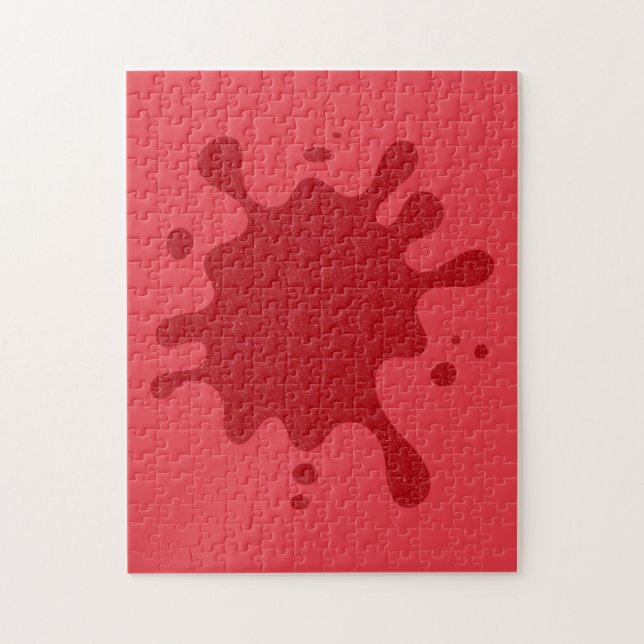 Customisable Tomato Red Puzzle – 252 Pieces (Vertical)