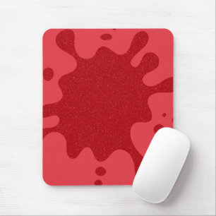 Customisable Tomato Red Splash Mouse Pad