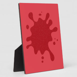 Customisable Tomato Red Splash Plaque