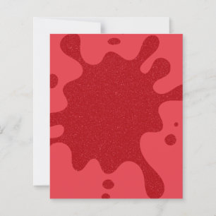 Customisable Tomato Red Splatter Paper Sheet