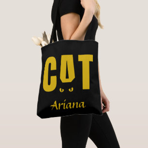 customisable tote bag for cat lovers