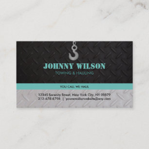 Customisable Towing and Hauling Business Cards