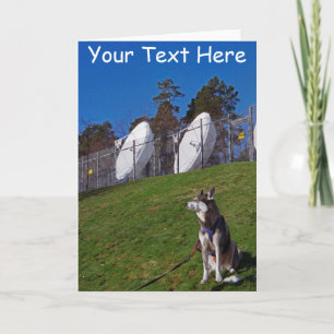 Customisable tracker dog card