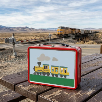Customisable Train Metal Lunch Box