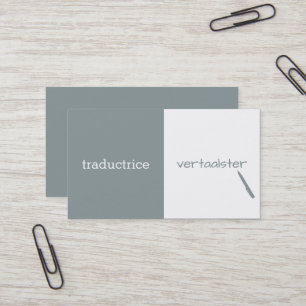 Customisable Translator Business Card