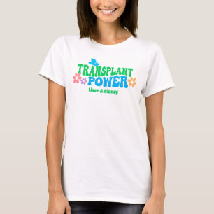 Customisable Transplant Power Colourful Retro T-Sh T-Shirt