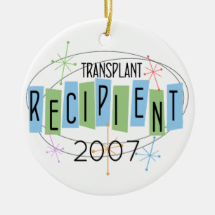 Customisable Transplant Recipient Ceramic Tree Decoration