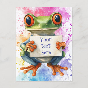 Customisable Tree Frog - Postcard