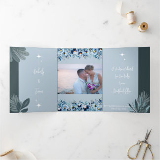 Customisable Trifold Wedding Invitation