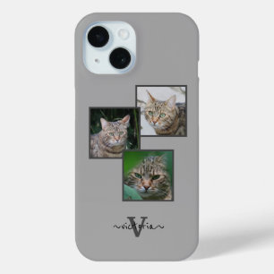Customisable Triple Pet Portrait Phone Case
