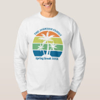 Customisable Tropical Island Palm Tree Long Sleeve