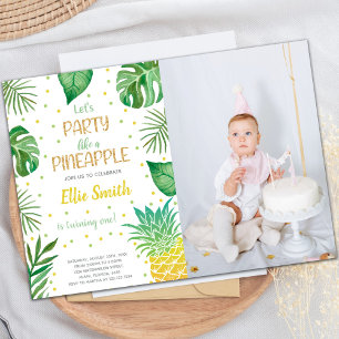 Customisable Tropical Party Invitations for Kids