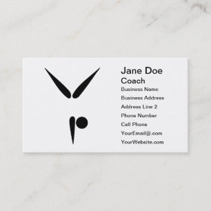 Customisable Tumbling Gymnastics Coach Gymnasts Business Card