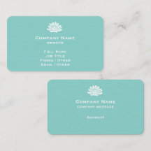 Customisable Turquoise Business Card