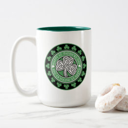 Customisable Two-Tone St. Patrick's Day Mug 15 oz 