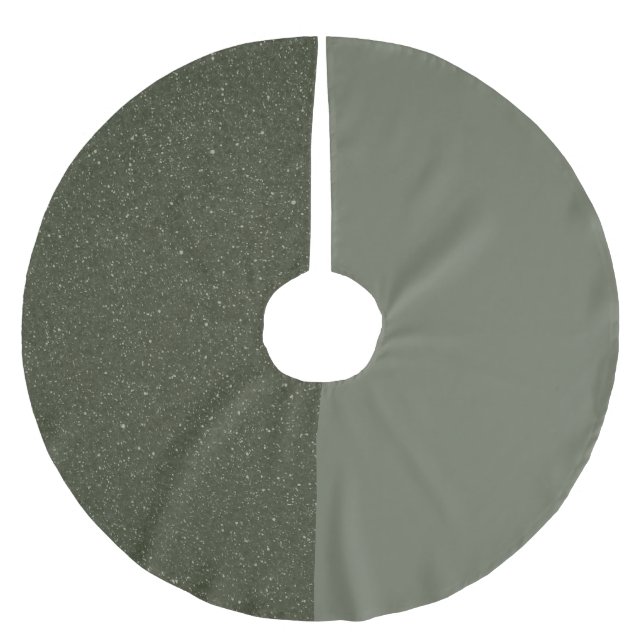 Customisable Two-Tone Tree Skirt – Moss & Speckle (Front)