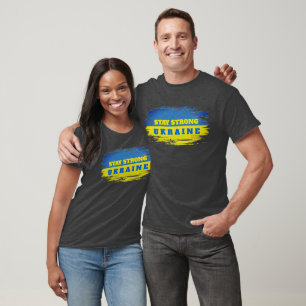 Customisable Ukraine blue yellow flag T-Shirt