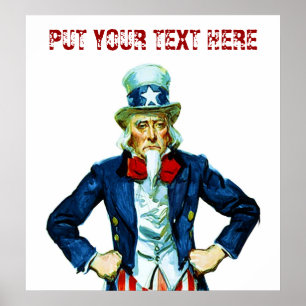 Customisable Uncle Sam ~ Vintage Poster