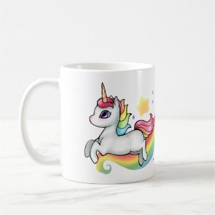 Customisable Unicorn and Rainbow Mug