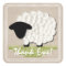 Customisable Unisex Little Lamb Thank You Stickers