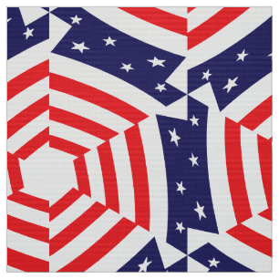 Customisable US America Flag Stars And Stripe Fabric