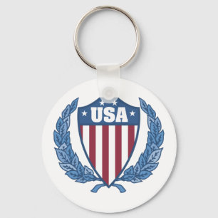 Customisable USA Emblem Keychains