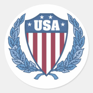 Customisable USA Emblem Stickers
